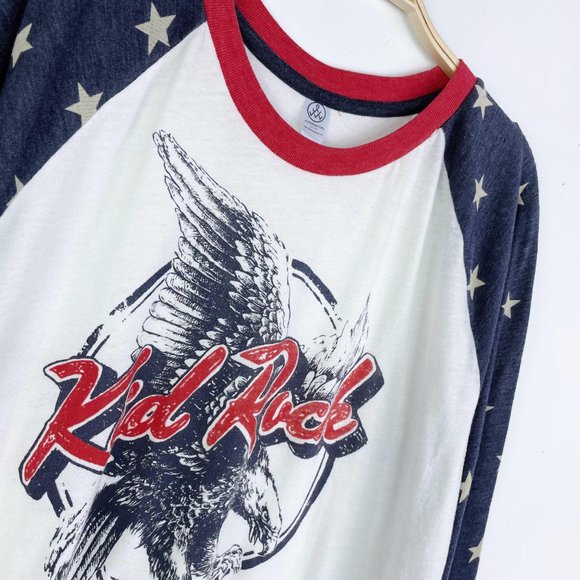 ⚡️SOLD⚡️ vintage 00s kid rock all american raglan tee - Picture 2 of 4